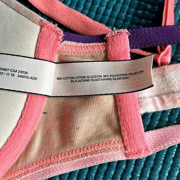 Victoria’s Secret Cage Back T-Shirt Bra Pink Purple 32B - Picture 9 of 9